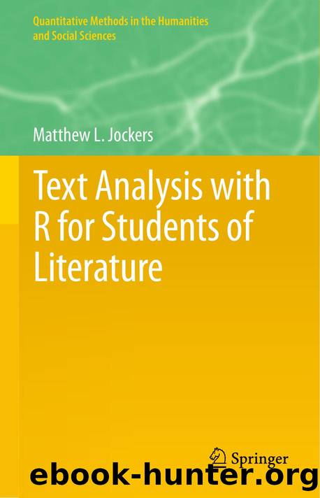 3319031635 Text Analysis with R for Students of Literature [Jockers 2014] {BD400071} by Unknown