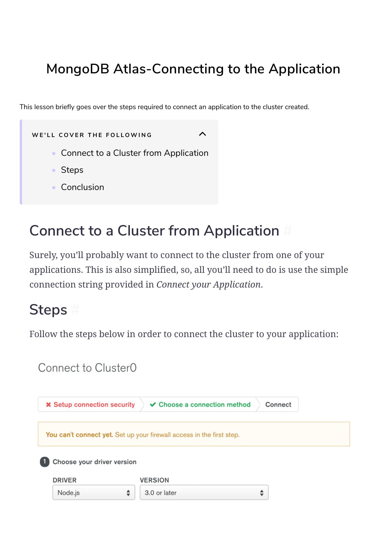 35 MongoDB Atlas Connecting to the Application by Unknown