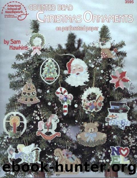 3595 Counted Bead Christmas Ornaments on Perforated Paper by Unknown