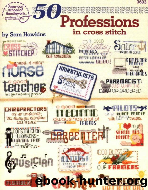 3603 50 Professions In Cross Stitch by Unknown