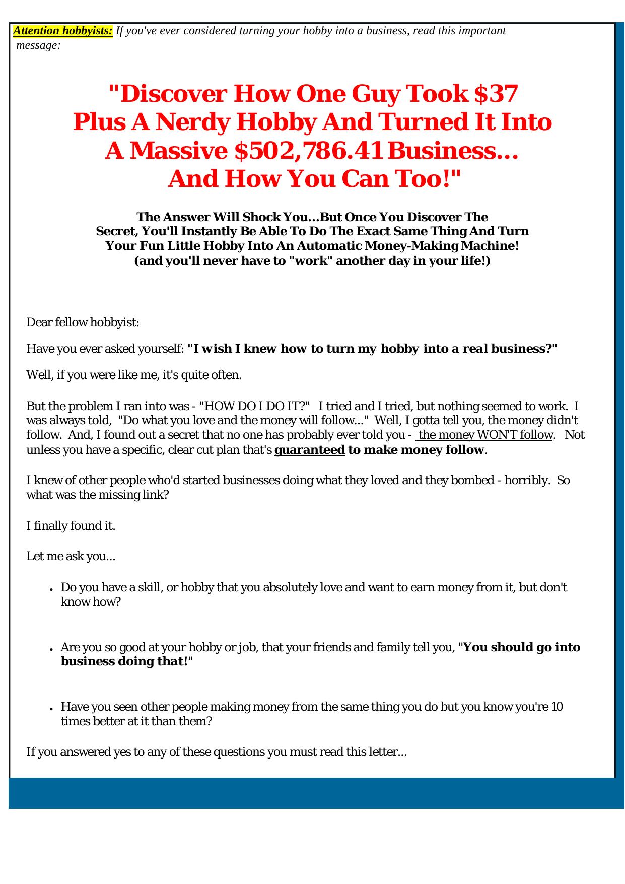 369 Niches Rolled Up Into 1 Product. by Best of Kuszter's Collection