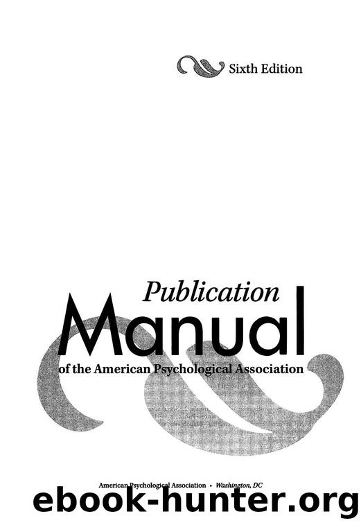 37. Publication Manual of the American Psychological Association by American Psychological Association