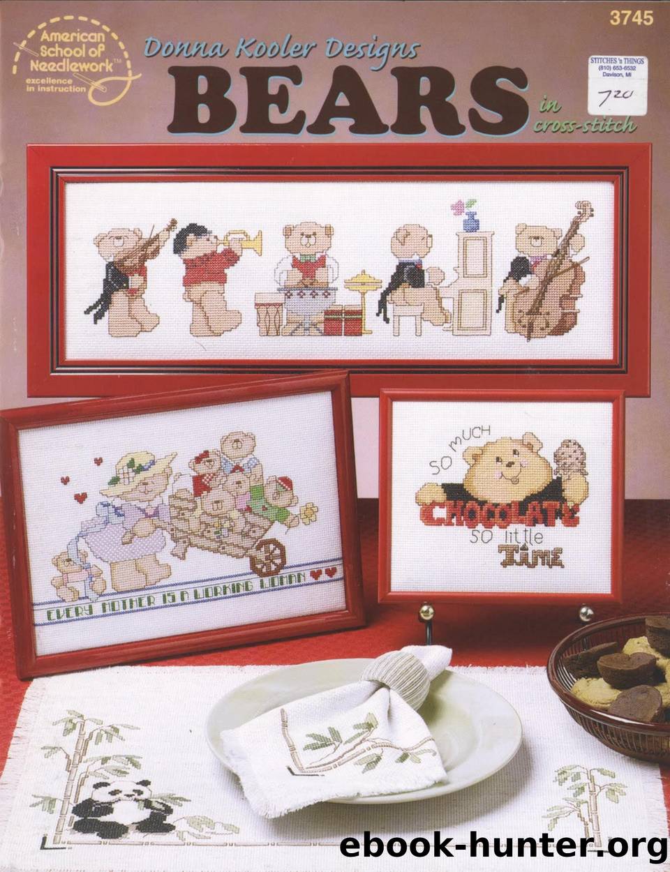 3745 BEARS in Cross-Stitch by Unknown