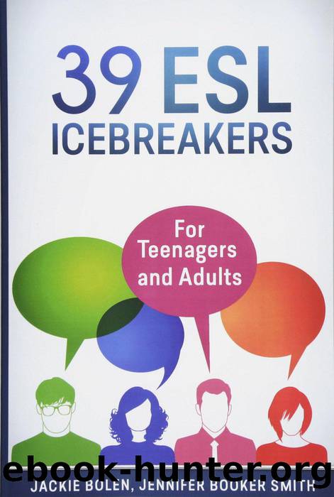 39 ESL Icebreakers by Jackie Bolen