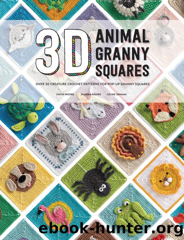 3D Animal Granny Squares by Celine Semaan