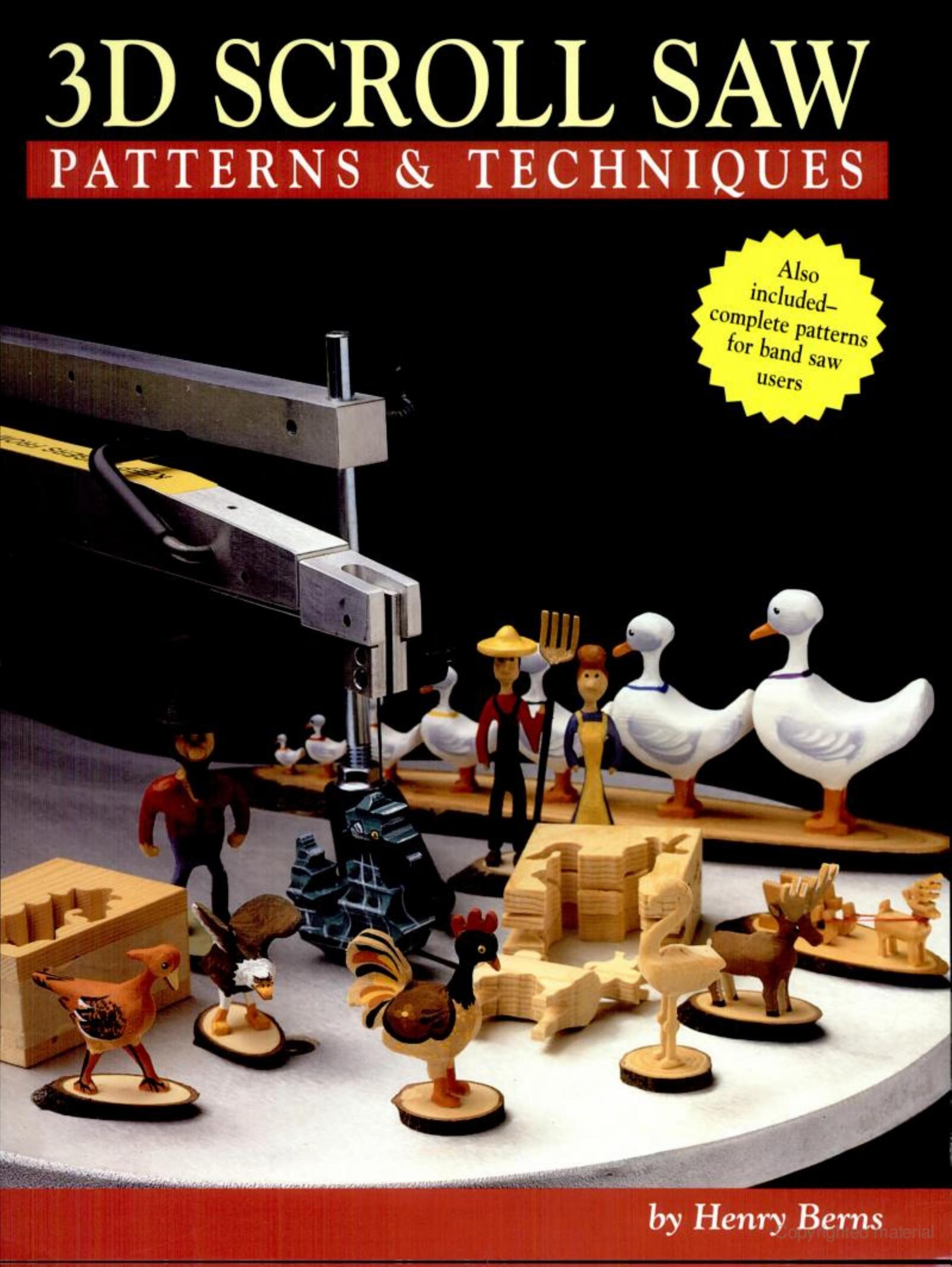 3D Scroll Saw Patterns Techniques by Henry Berns