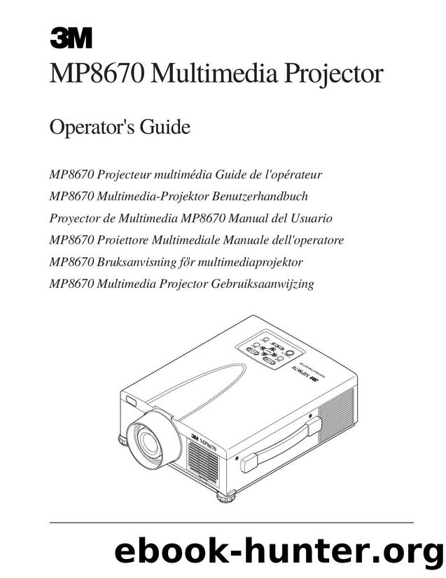 3M MP8670 Multimedia Projector Manual by Unknown