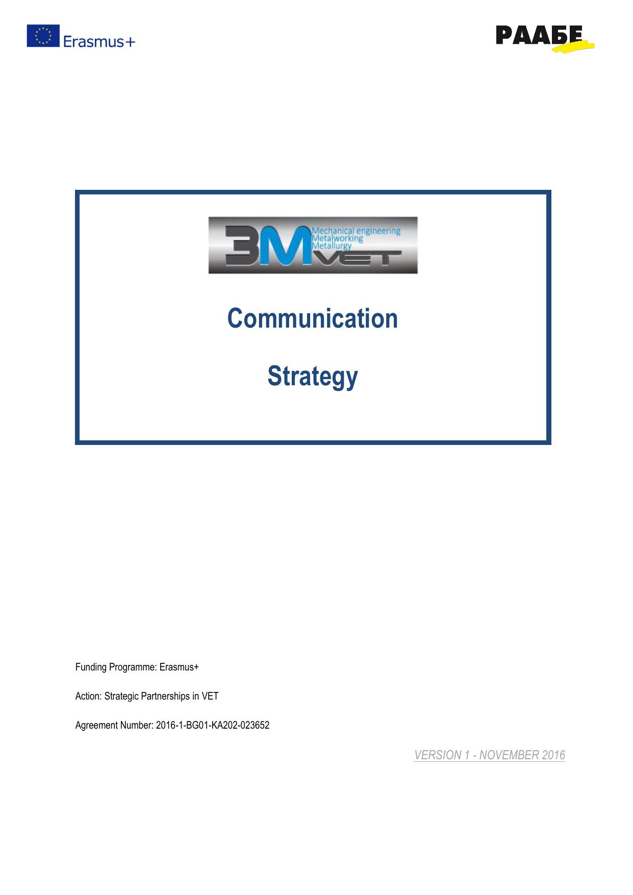 3MVET Communication Strategy by User