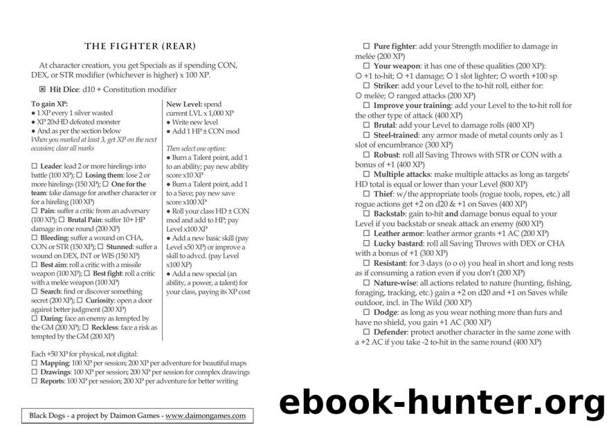 3w Black Dogs Fighter Rear White by Unknown