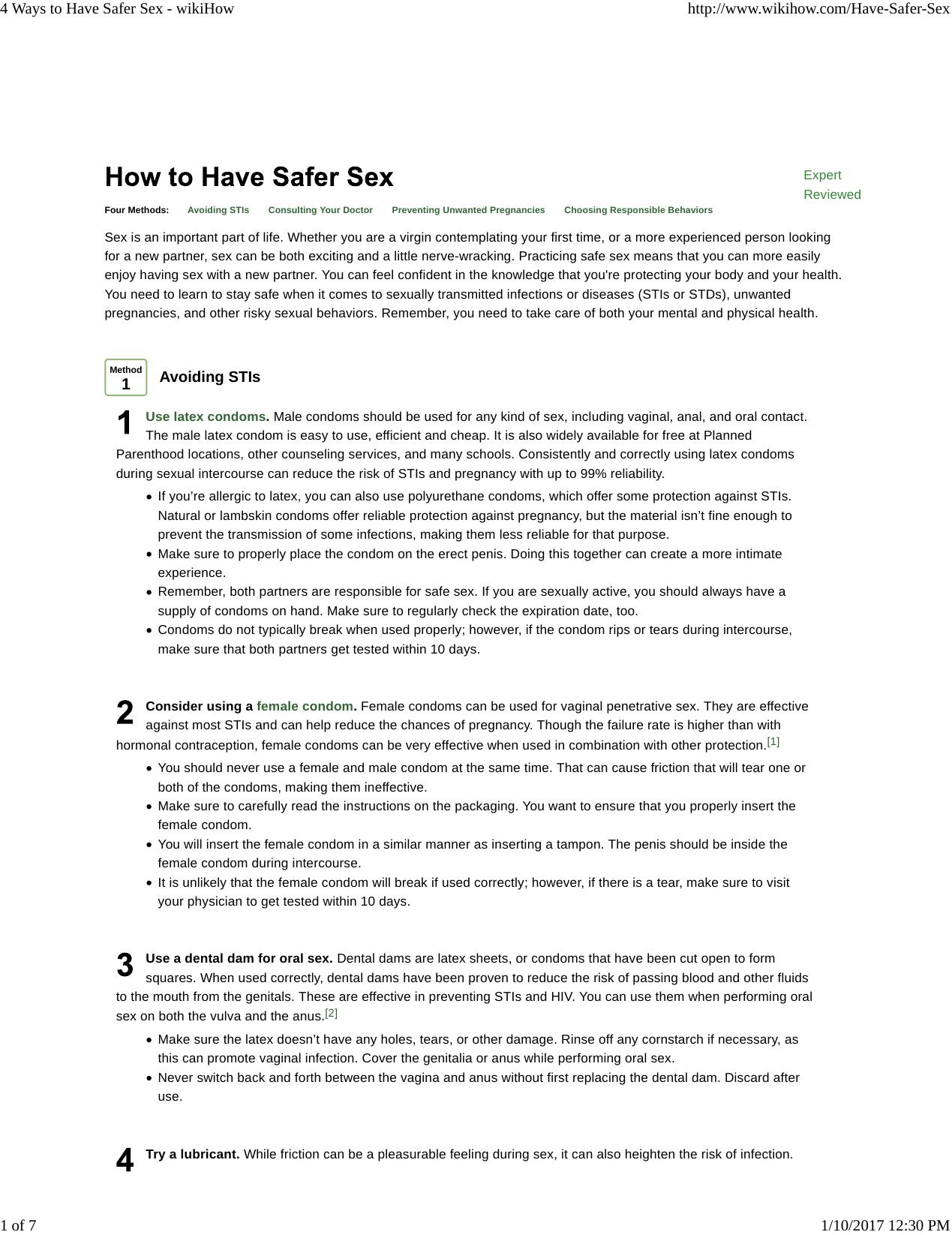4 Ways To Have Safer Sex-2017 by Unknown