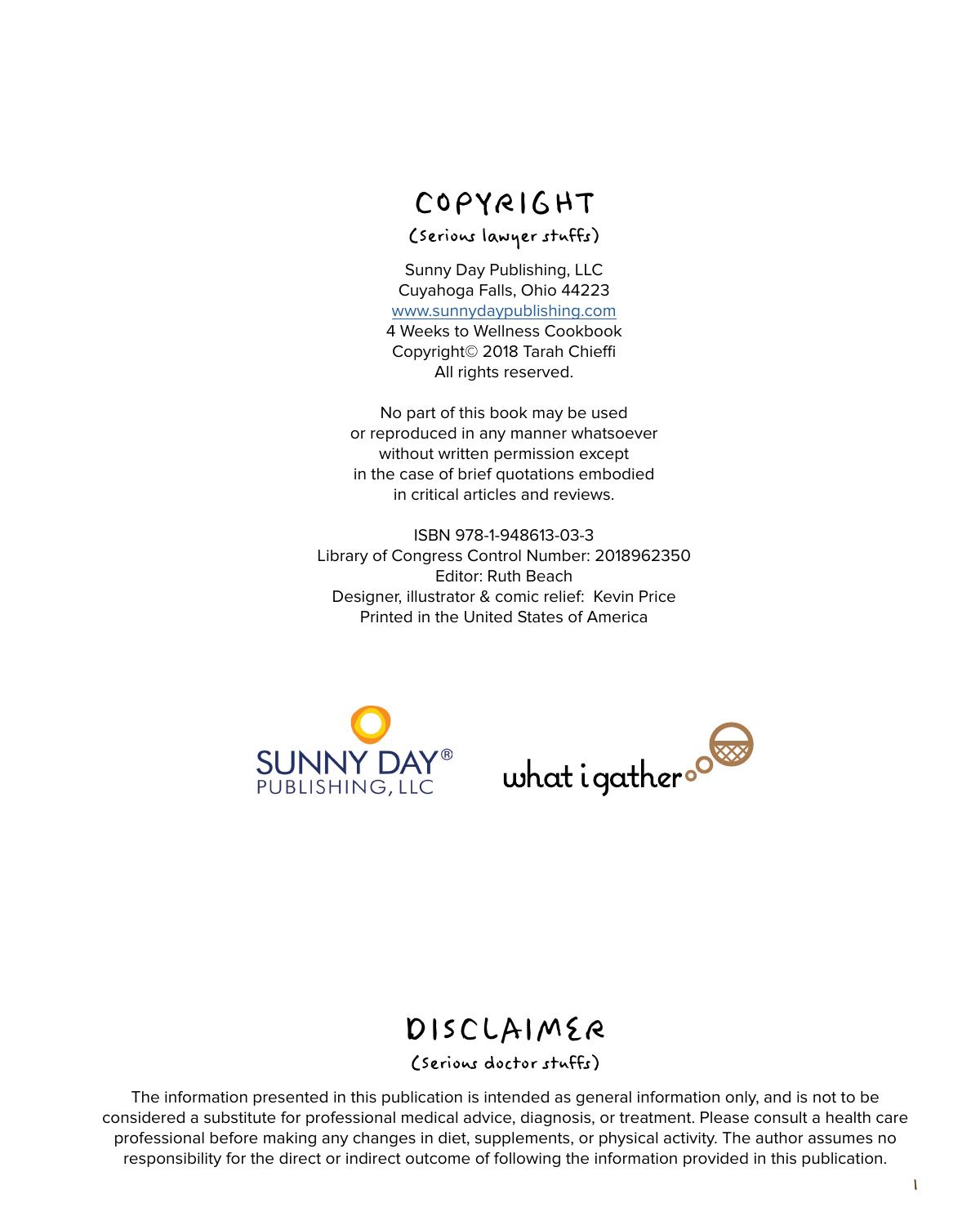 4 Weeks to Wellness Cookbook by Unknow