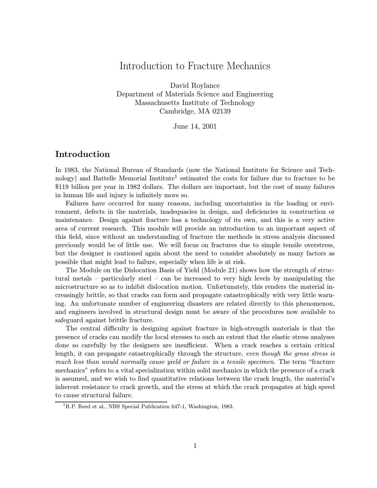 4. Introduction to Fracture Mechanics by Unknown