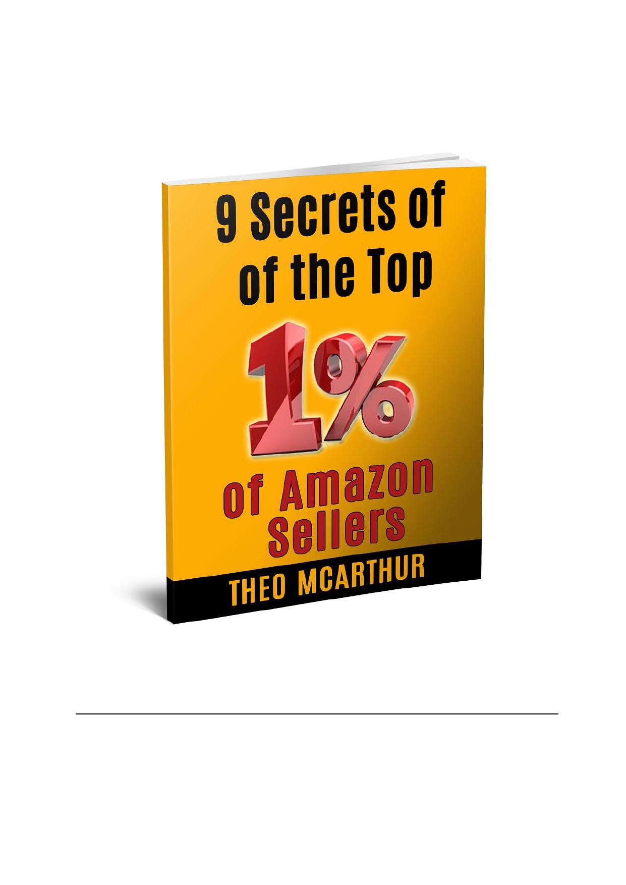 4.1 9 Secrets of the Top Amazon and Ecommerce Sellers.pdf by Julie Wilson
