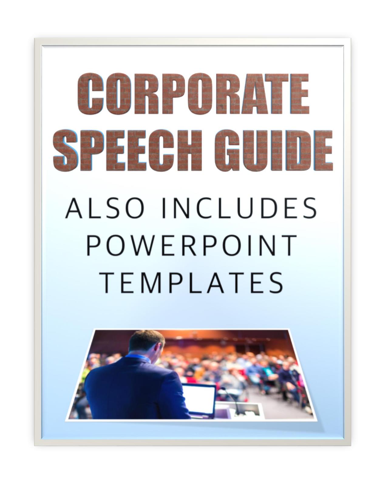 4.3 Corporate or Company Speech Guide.pdf by Chris Haroun