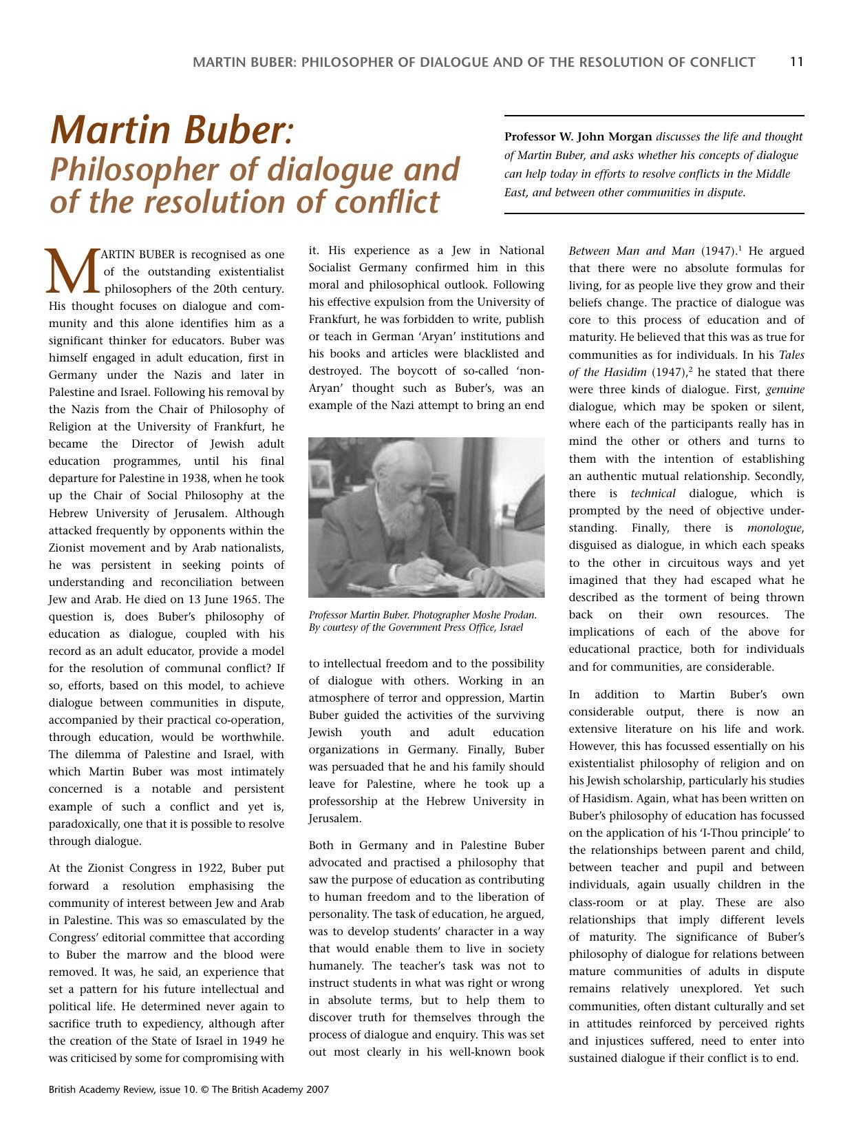 4.5 Martin Buber Philosophy of Dialogue & Resolution of Conflict by Icecream PDF Split & Merge