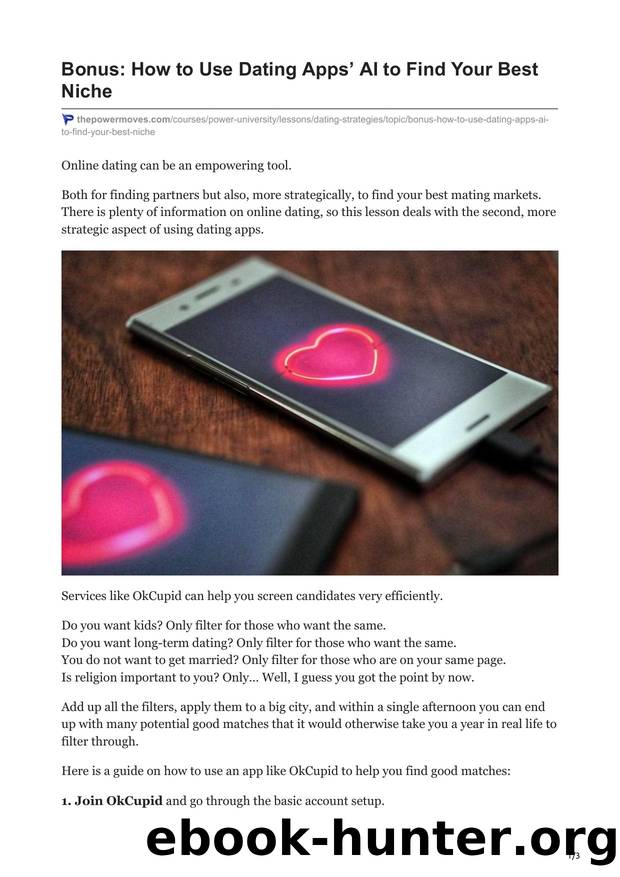 4.Bonus How to Use Dating Apps AI to Find Your Best Niche by Unknown