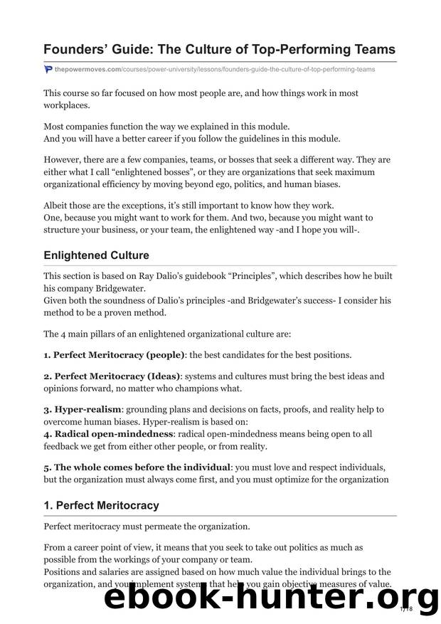4.Founders Guide The Culture of Top-Performing Teams by Unknown