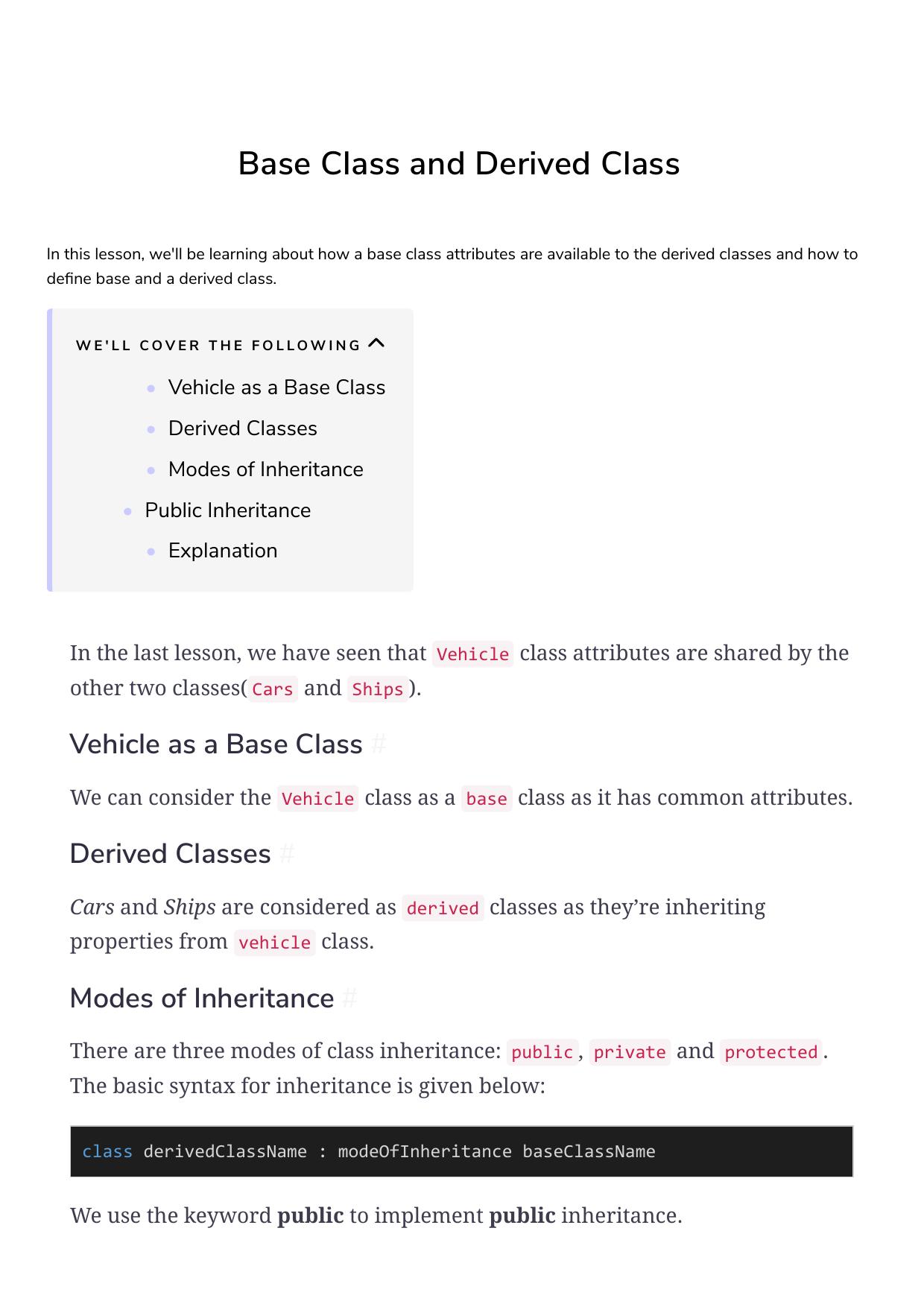 40 Base Class and Derived Class by Unknown
