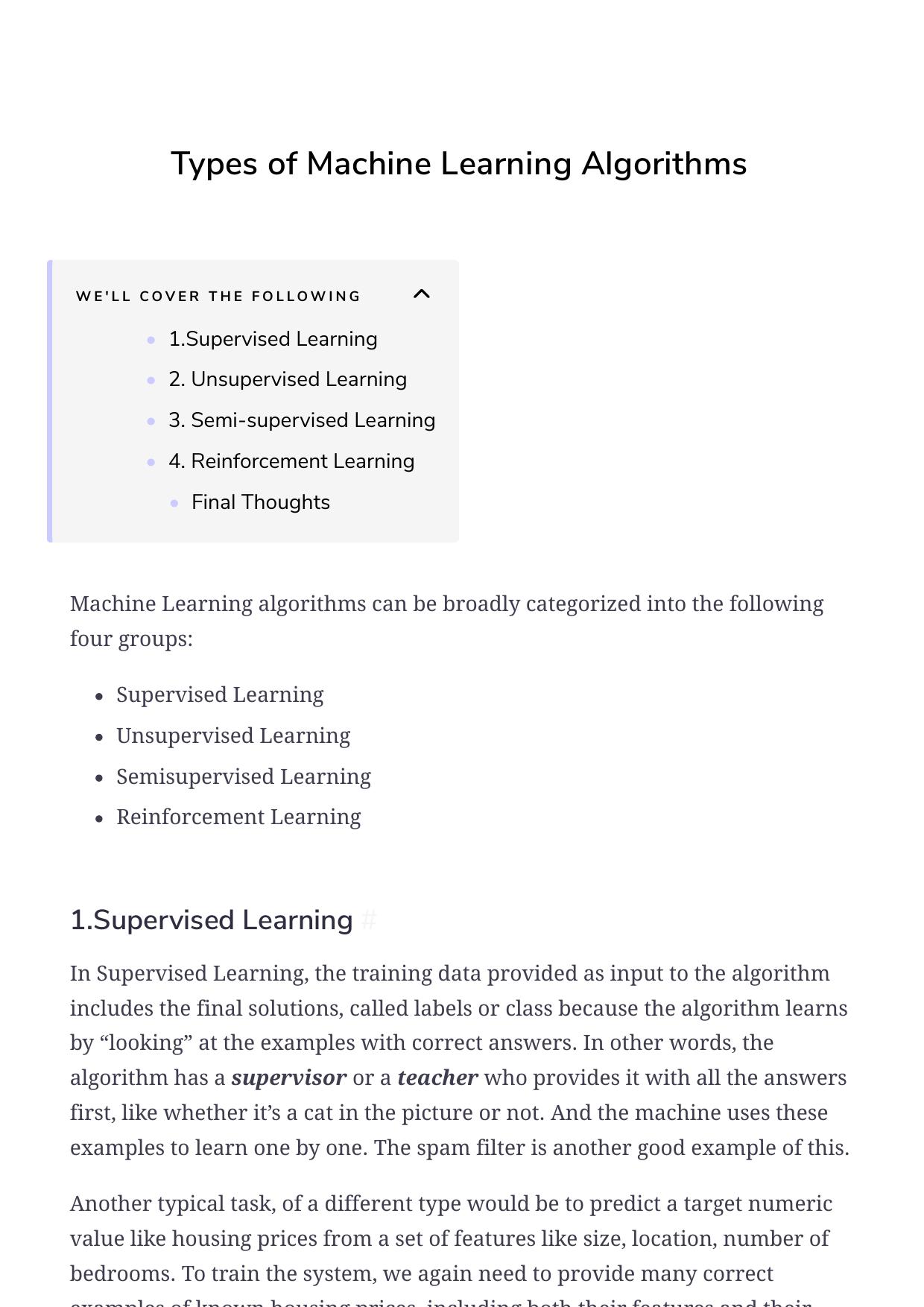 40 Types of Machine Learning Algorithms by Unknown