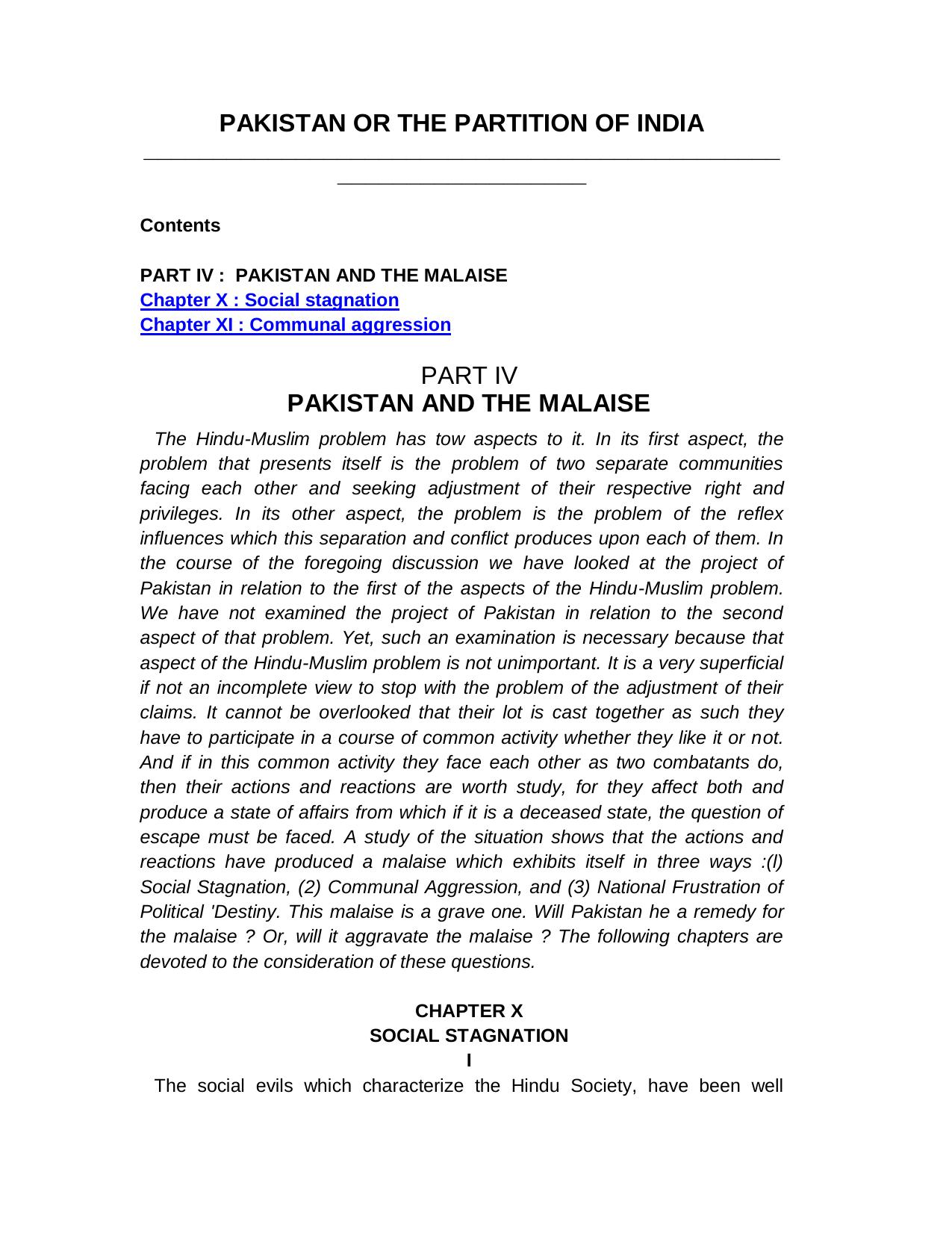 40E1.Pakistan or the Partition of India PART IV by Ref