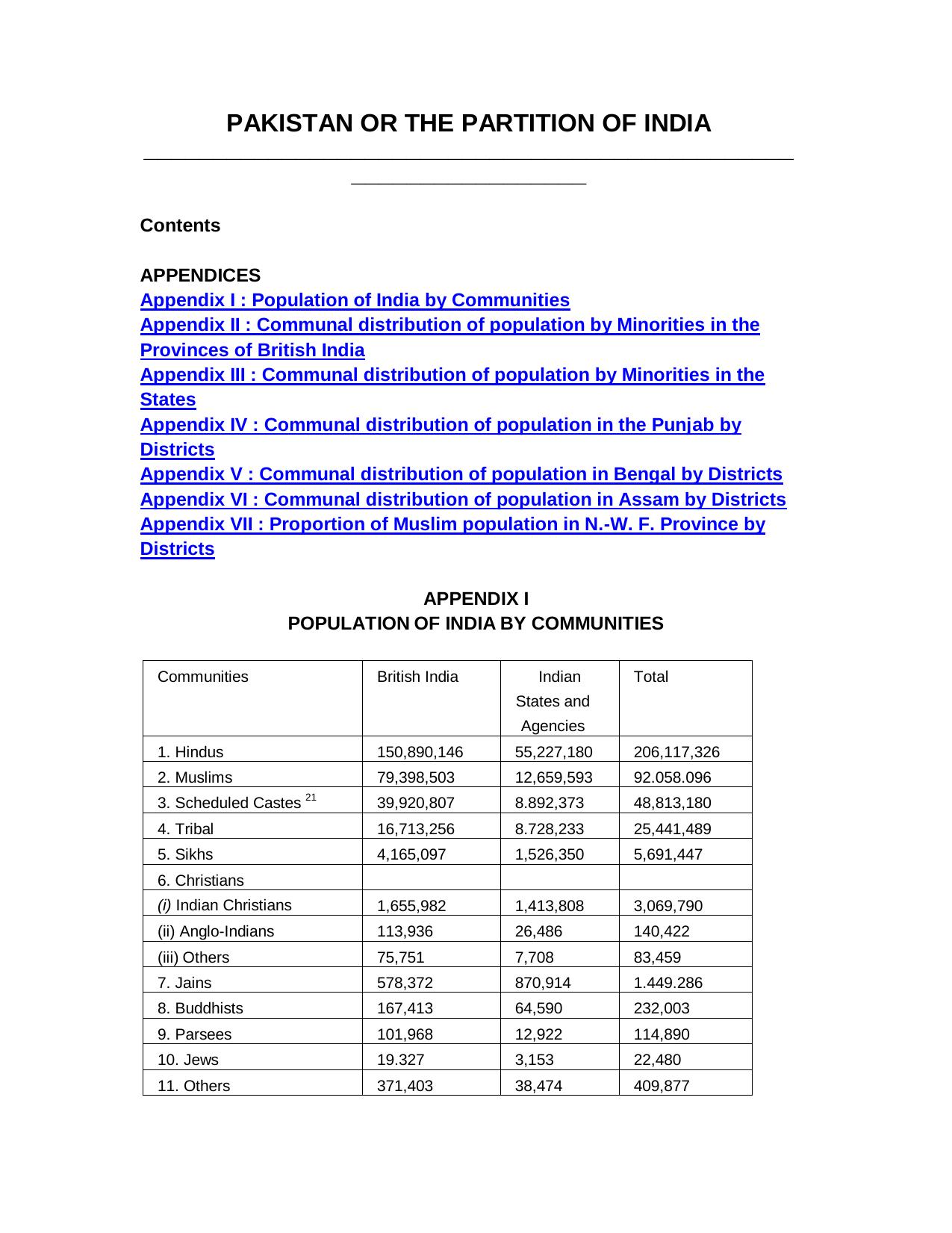 40G1.Pakistan or the Partition of India APPENDIX by Ref