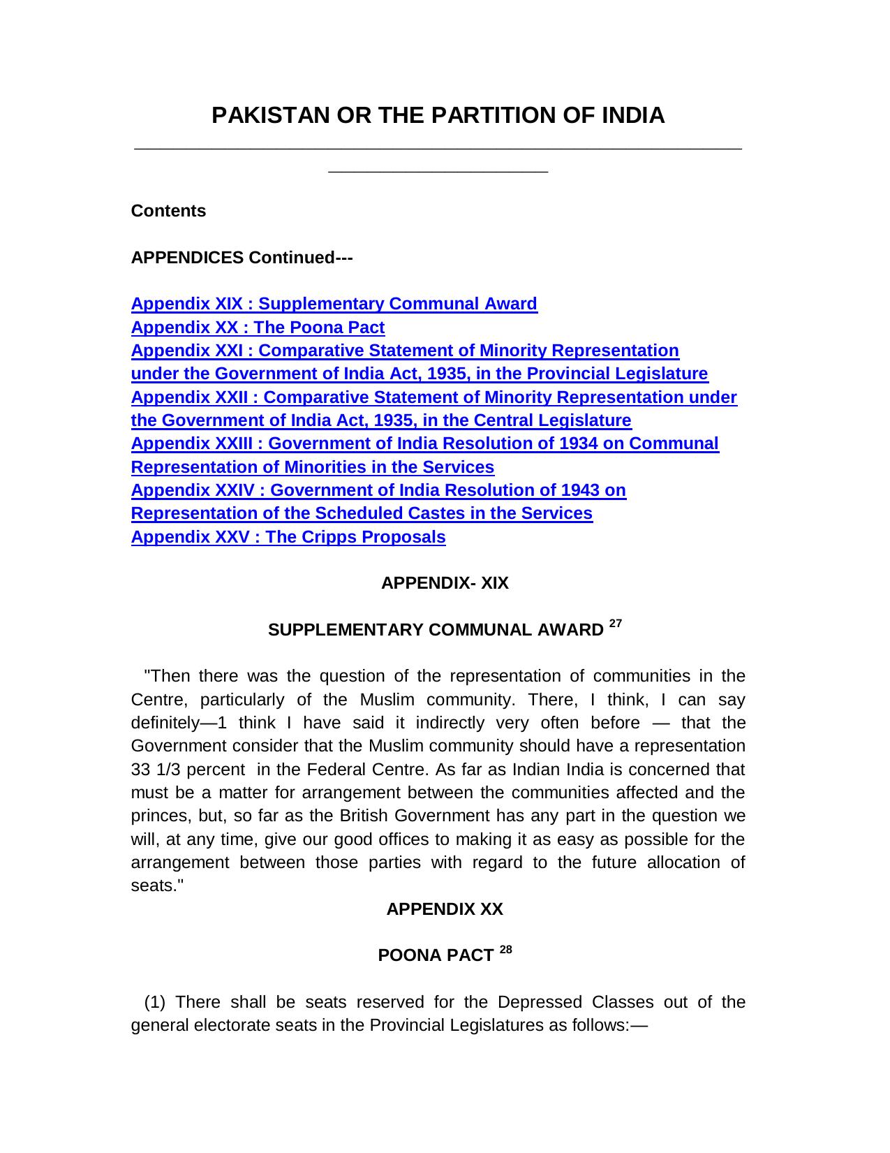 40G4.Pakistan or the Partition of India APPENDIX by Ref