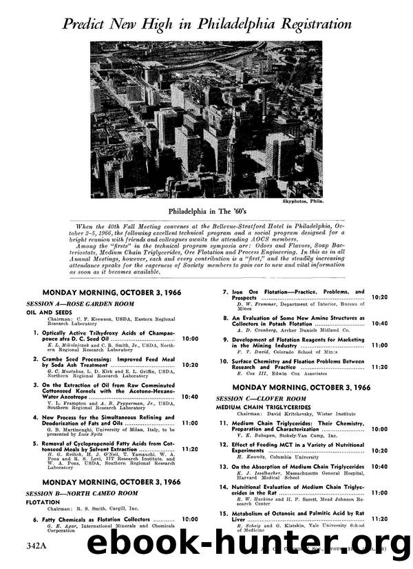 40th Annual meeting program&#x2014;Titles and authors by Unknown