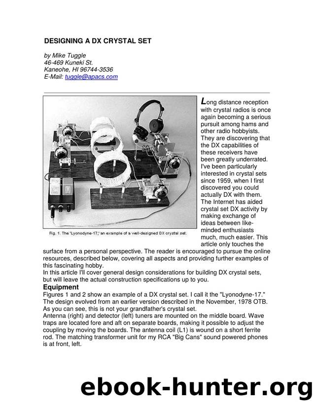 41-designing a dx crystal set by neidichr