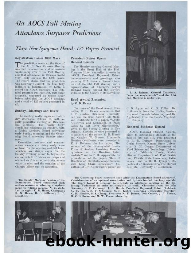 41st AOCS Fall Meeting attendance surpasses predictions by Unknown