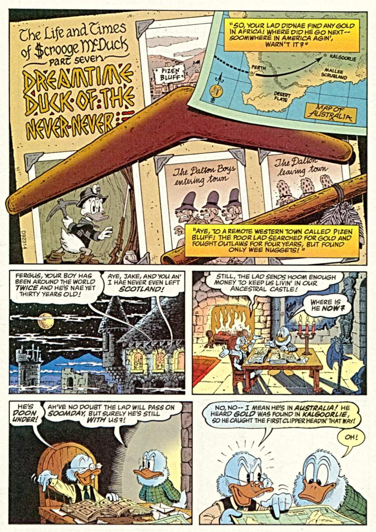 42 - The Life and Times of Scrooge McDuck 7 - The Dreamtime Duck Of The Never Never by AlexMagnus