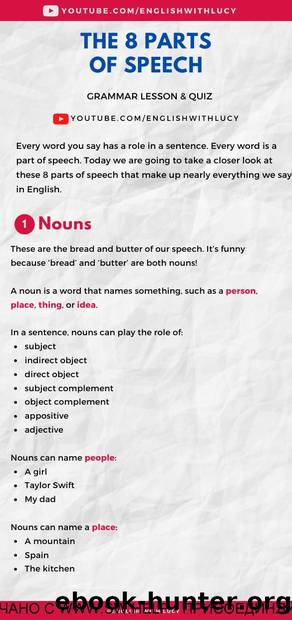 43. The 8 Parts of Speech by lucy.earl