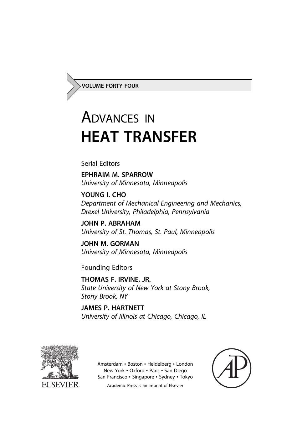 44. Advances in Heat Transfer 44 (2012) by 4<8=8AB@0B>@