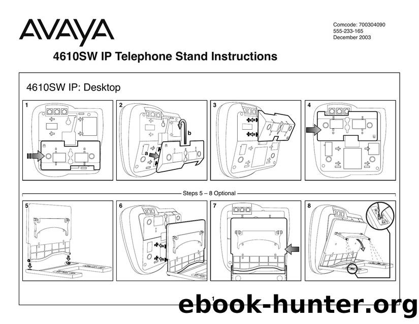4610SW IP Telephone Stand Instructions by Unknown