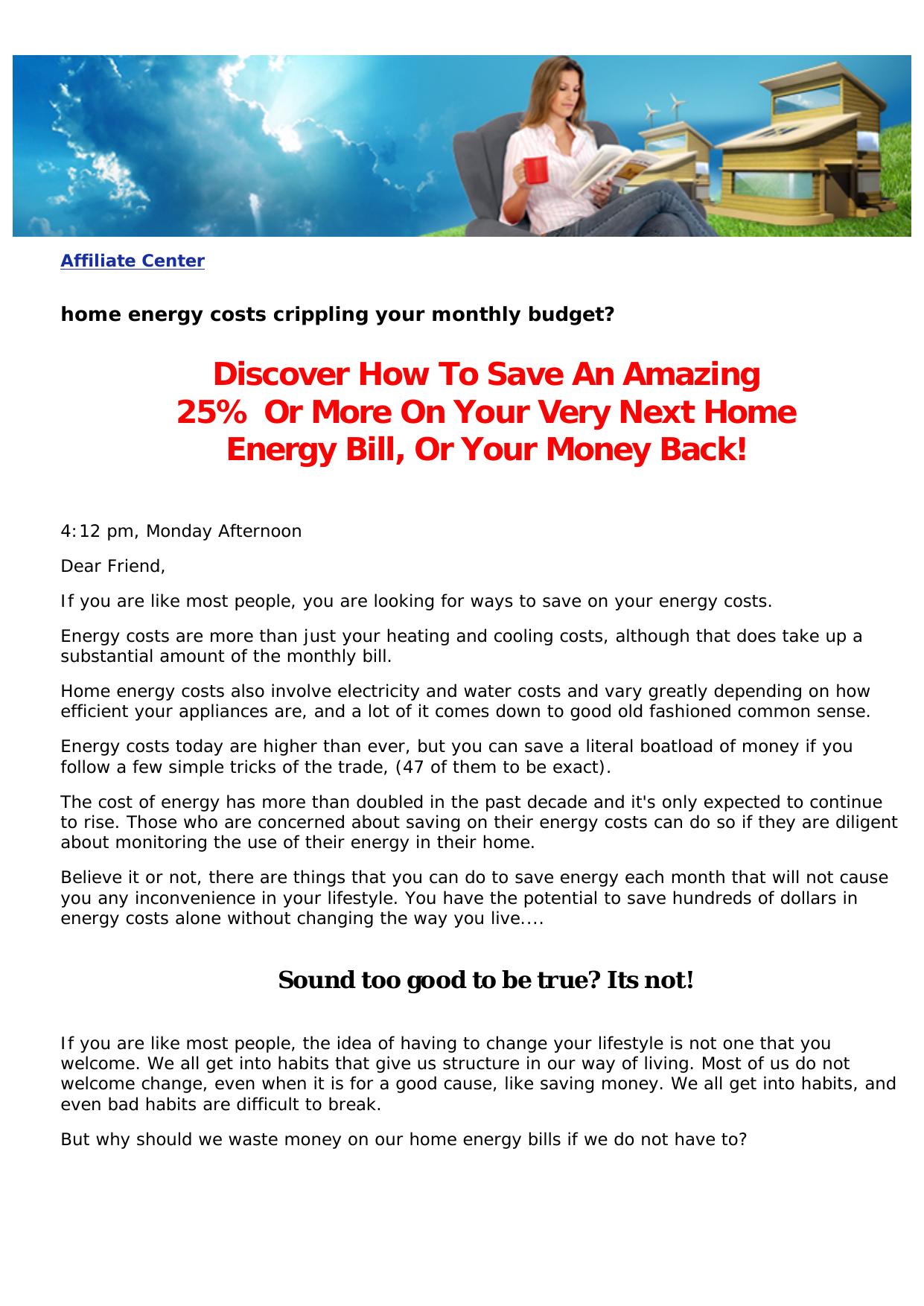 47 Ways To Save On Energy Costs. by Best of Kuszter's Collection