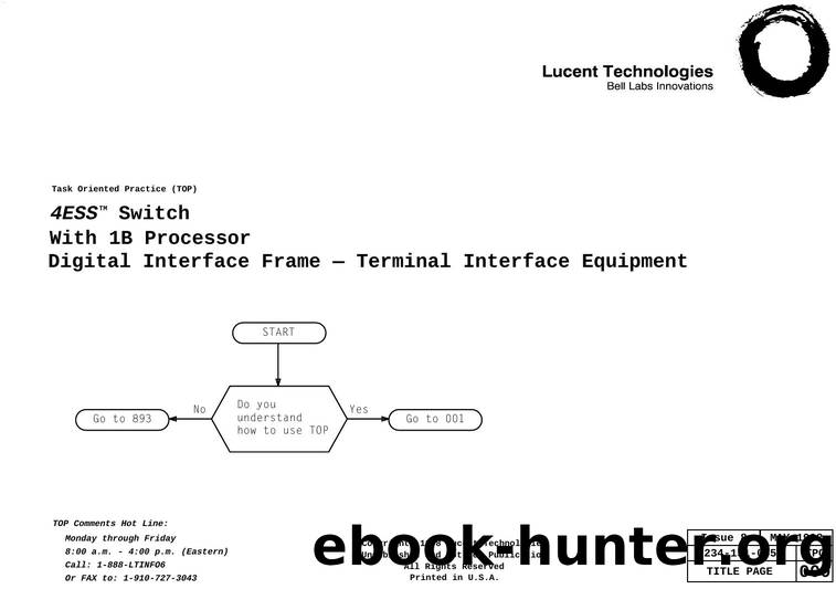 4ESS(TM) Switch - With 1B Processor - Digital Interface Frame - Terminal Interface Equipment by Unknown