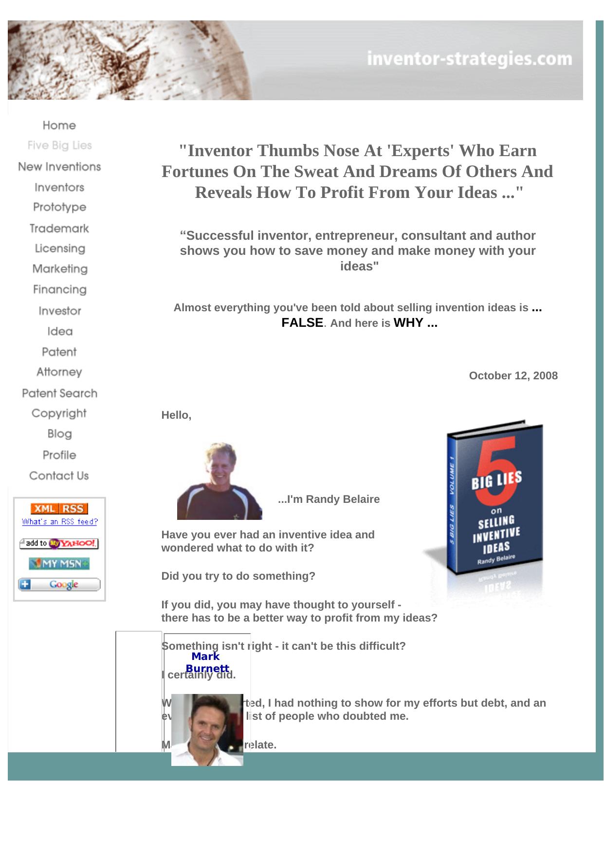 5 Big Lies - On Selling Inventive Ideas. by Best of Kuszter's Collection