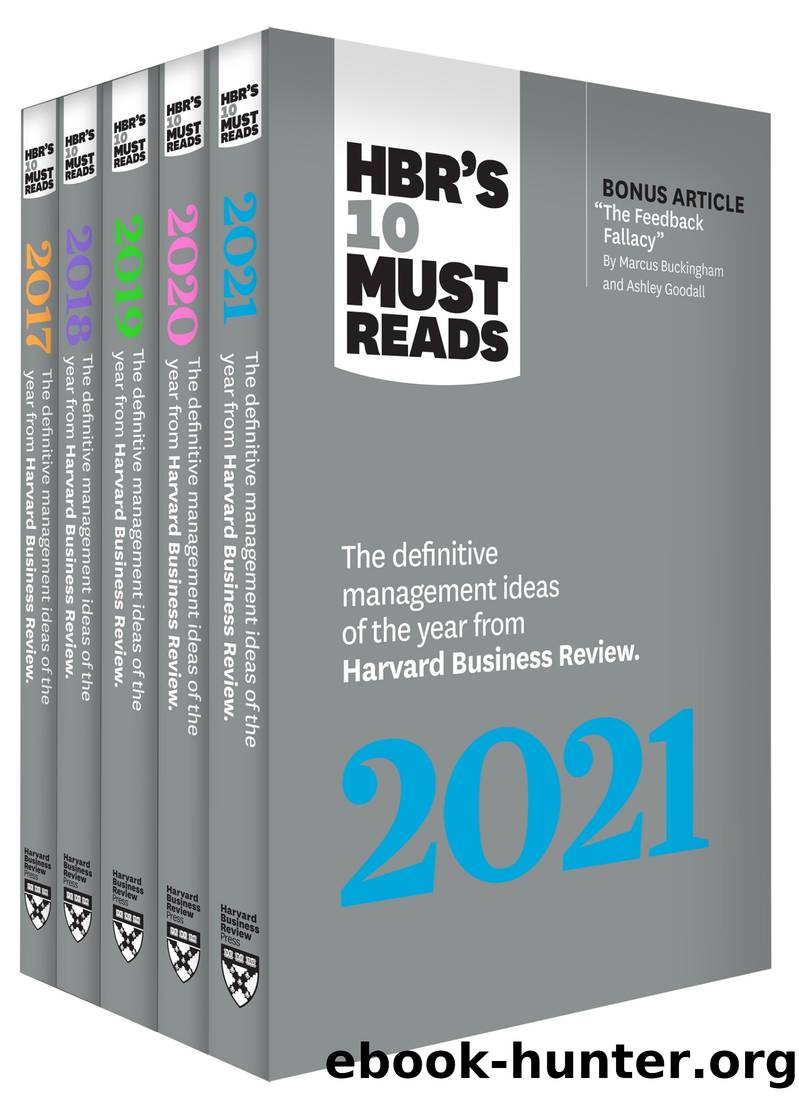 5 Years of Must Reads From HBR: 2021 Edition (5 Books) by unknow