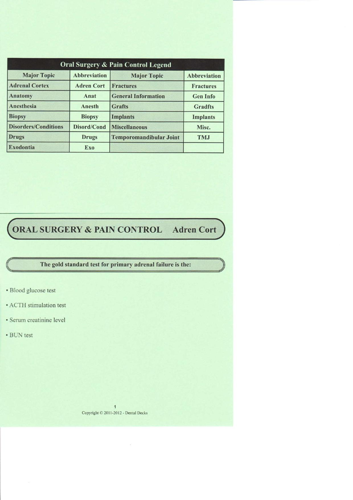 5- Oral Surgery & Pain Control by Unknown