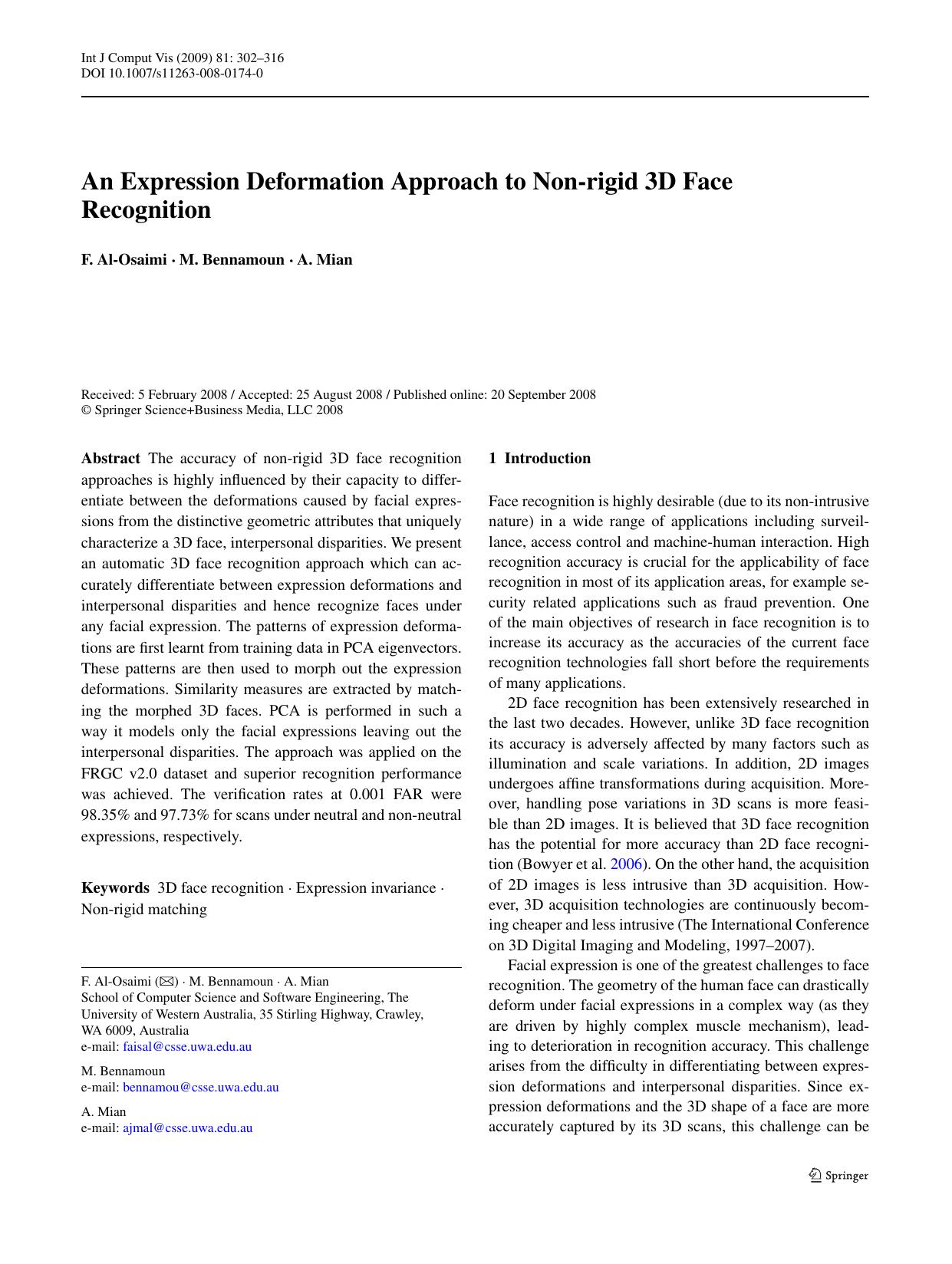 5-An Expression Deformation Approach to Non-rigid 3D Face Recognition by Unknown