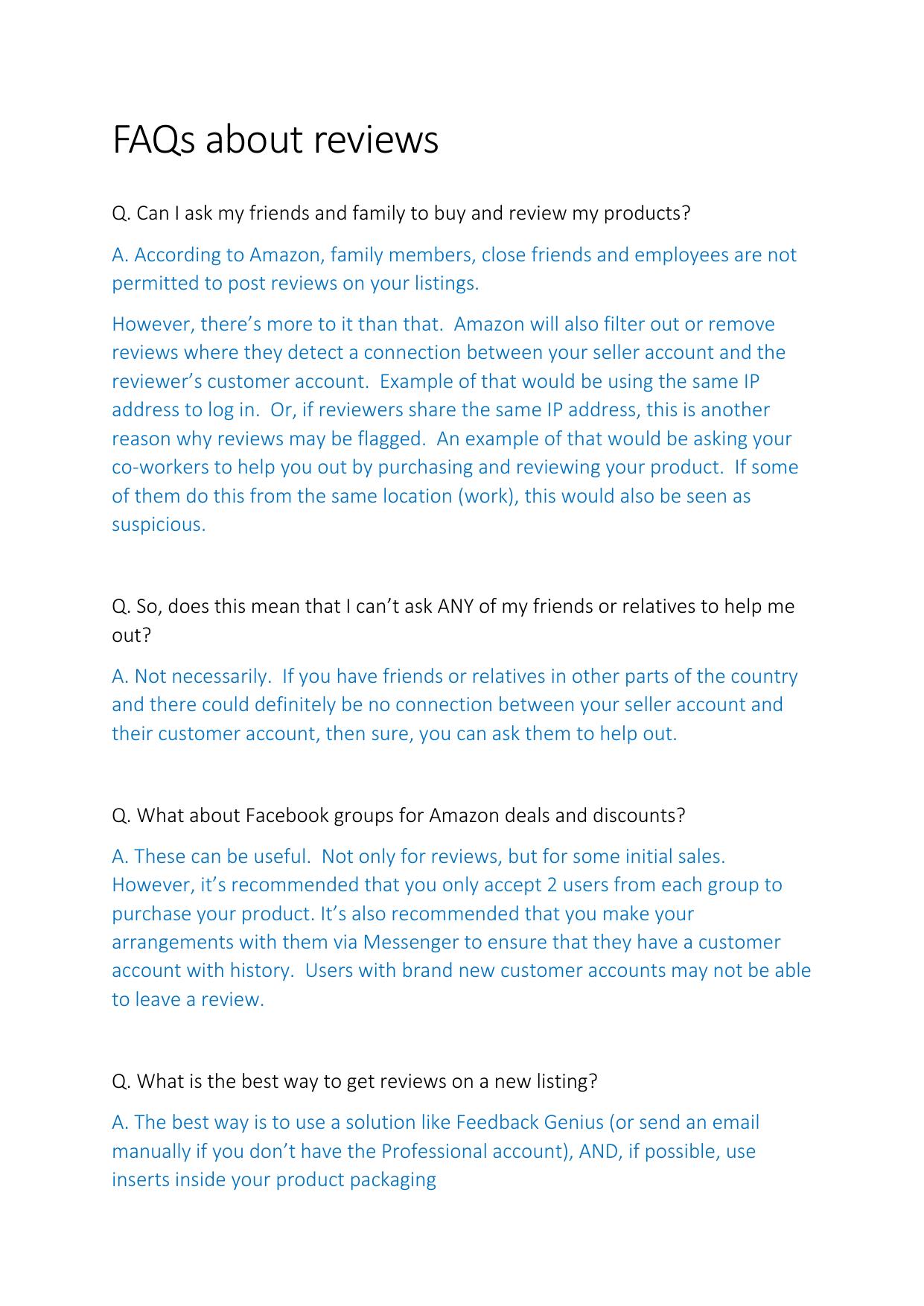 5.1 FAQs about reviews.pdf by Julie Wilson