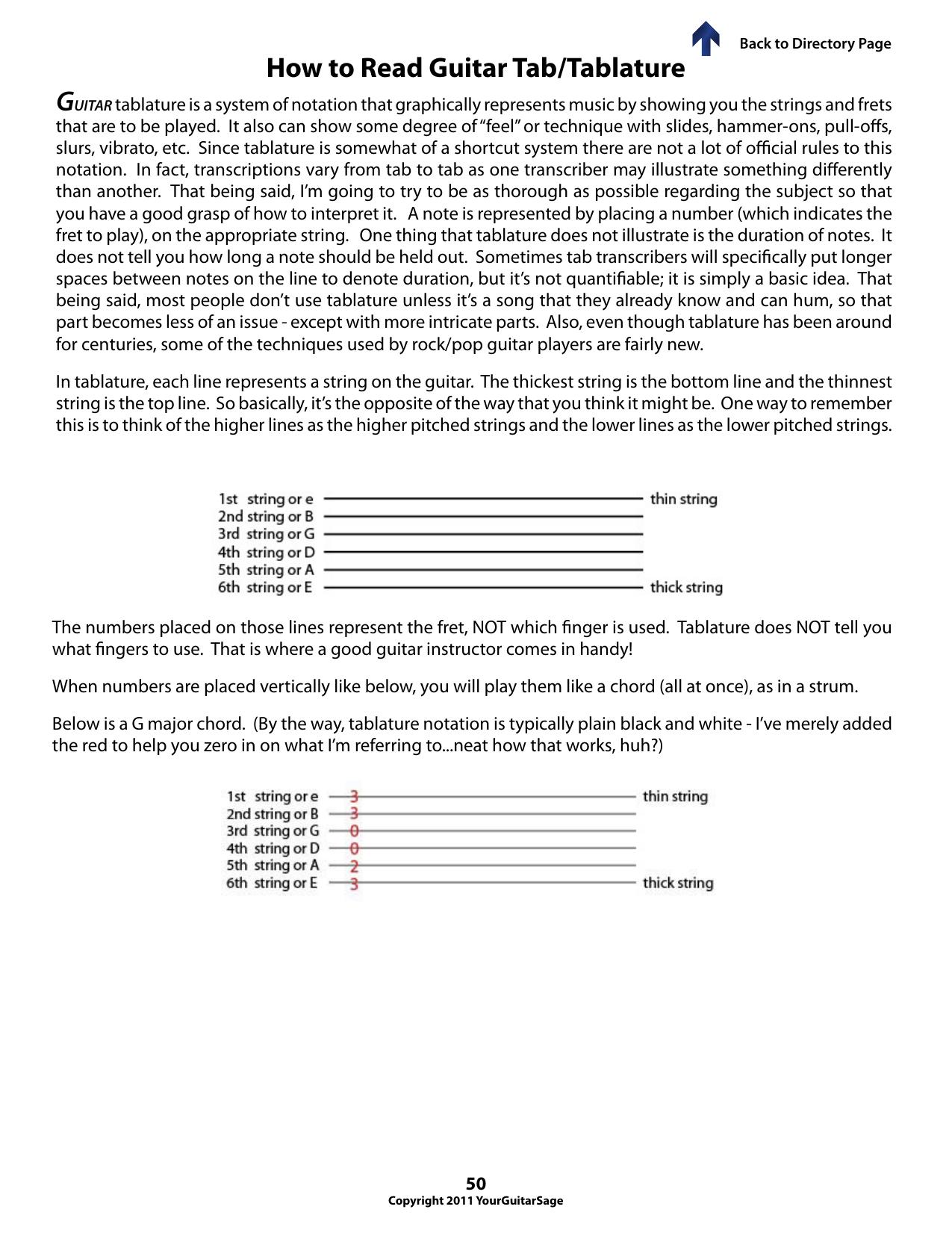 5.1 How To Read Guitar Tab by unknow