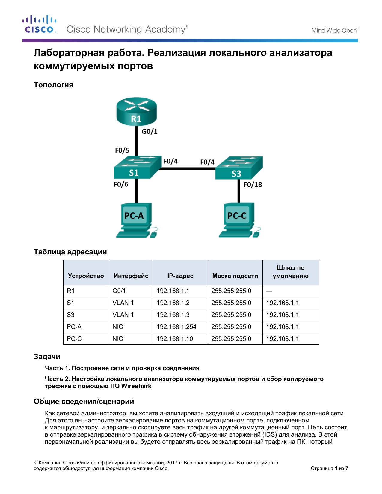 5.3.2.3 Lab by Cisco Systems