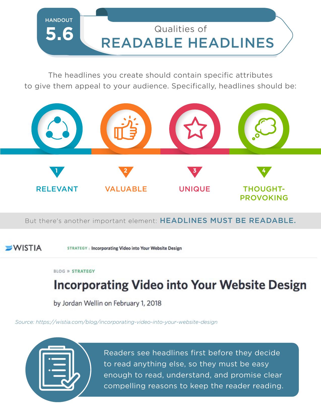5.6 Handout - Qualities of readable headlines by Qualities of readable headlines.pdf