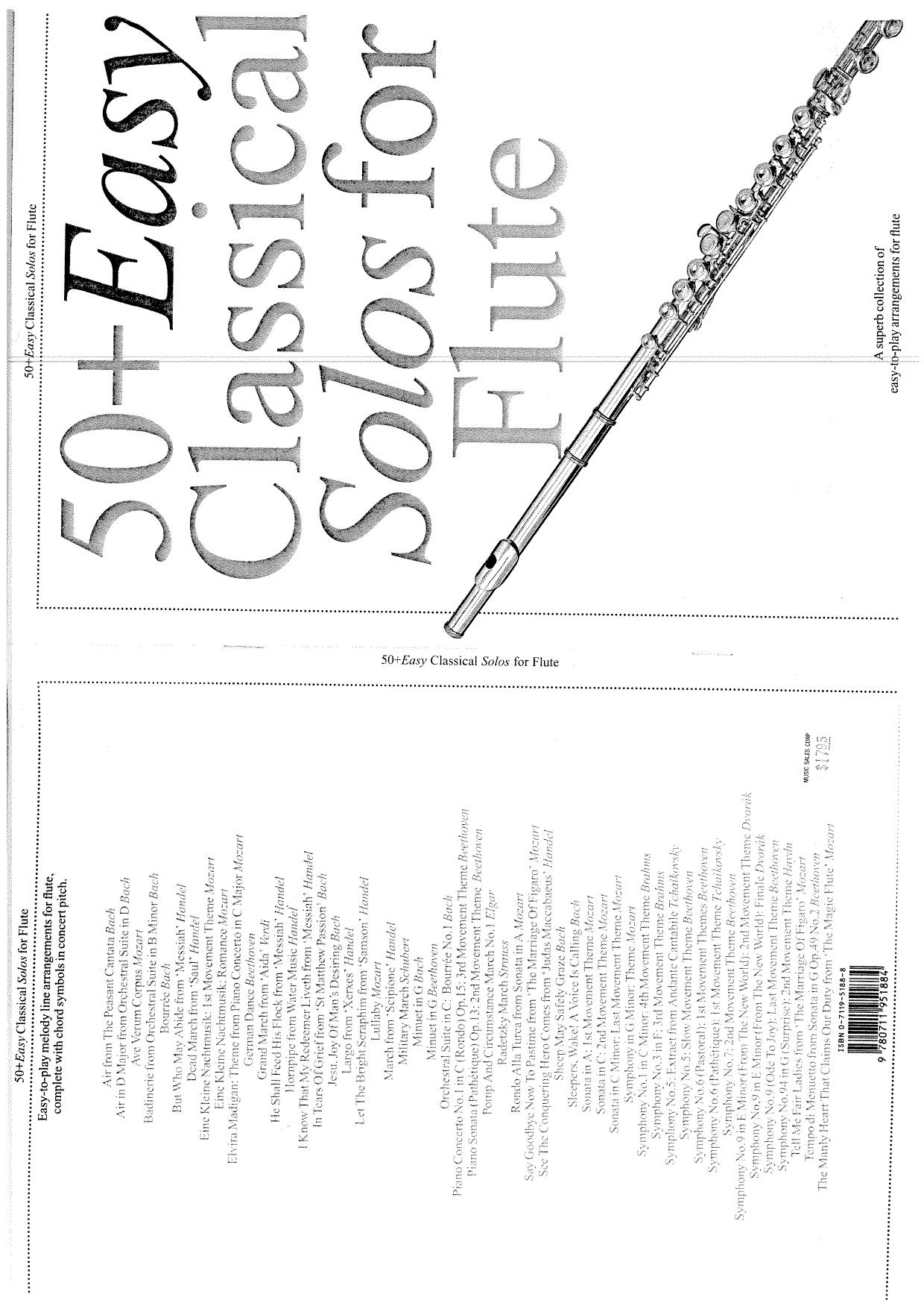 50 + Easy Classical Solos for Flute. ÐÐ¾ÑÑ Ð´Ð»Ñ ÑÐ»ÐµÐ¹ÑÑ by Mitchell Carolyn B