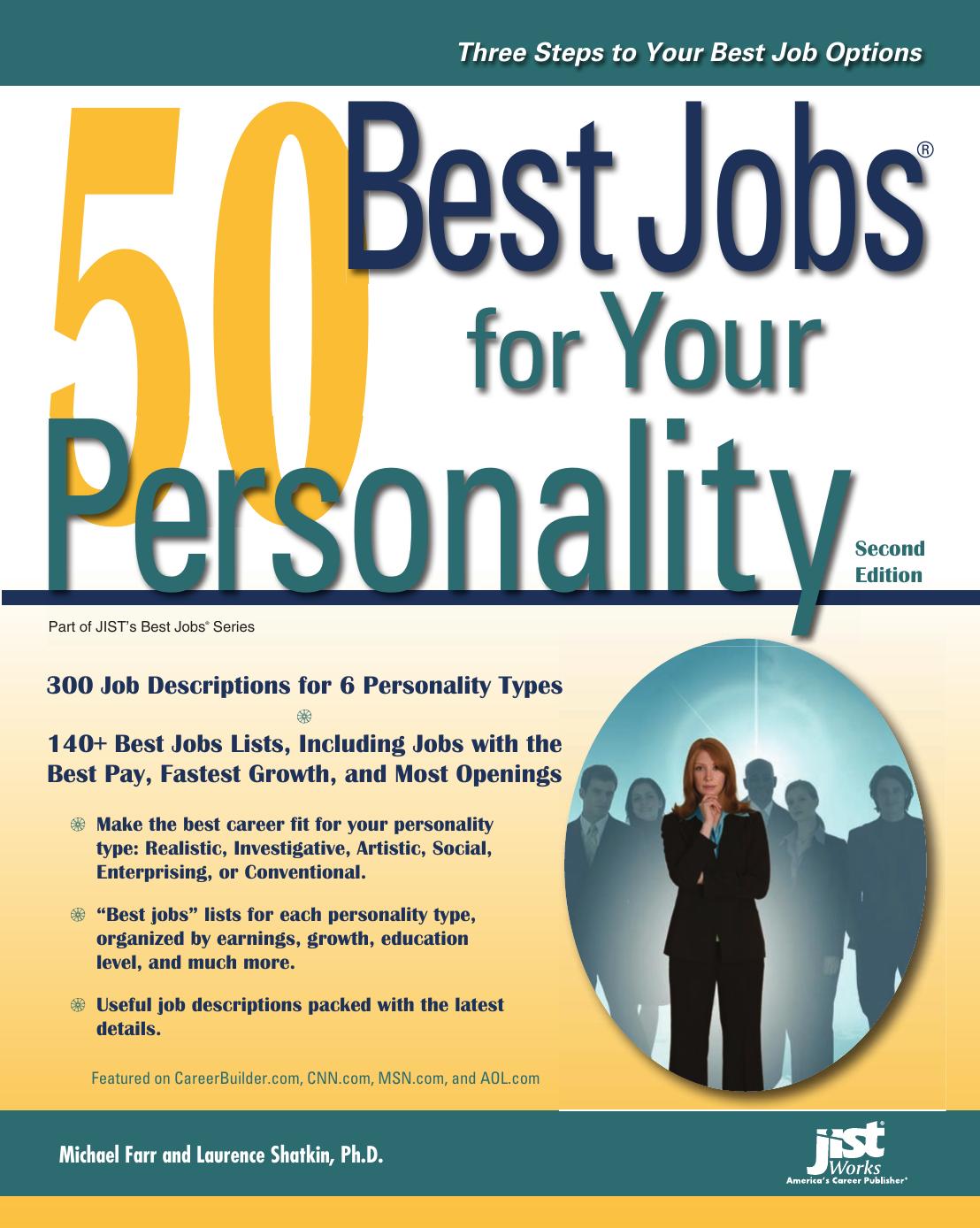 50 Best Jobs for Your Personality by Unknow