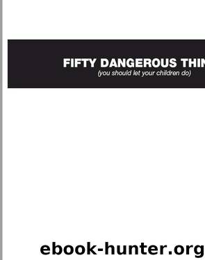 50 Dangerous Things (You Should Let Your Children Do) by Gever Tulley & Julie Spiegler