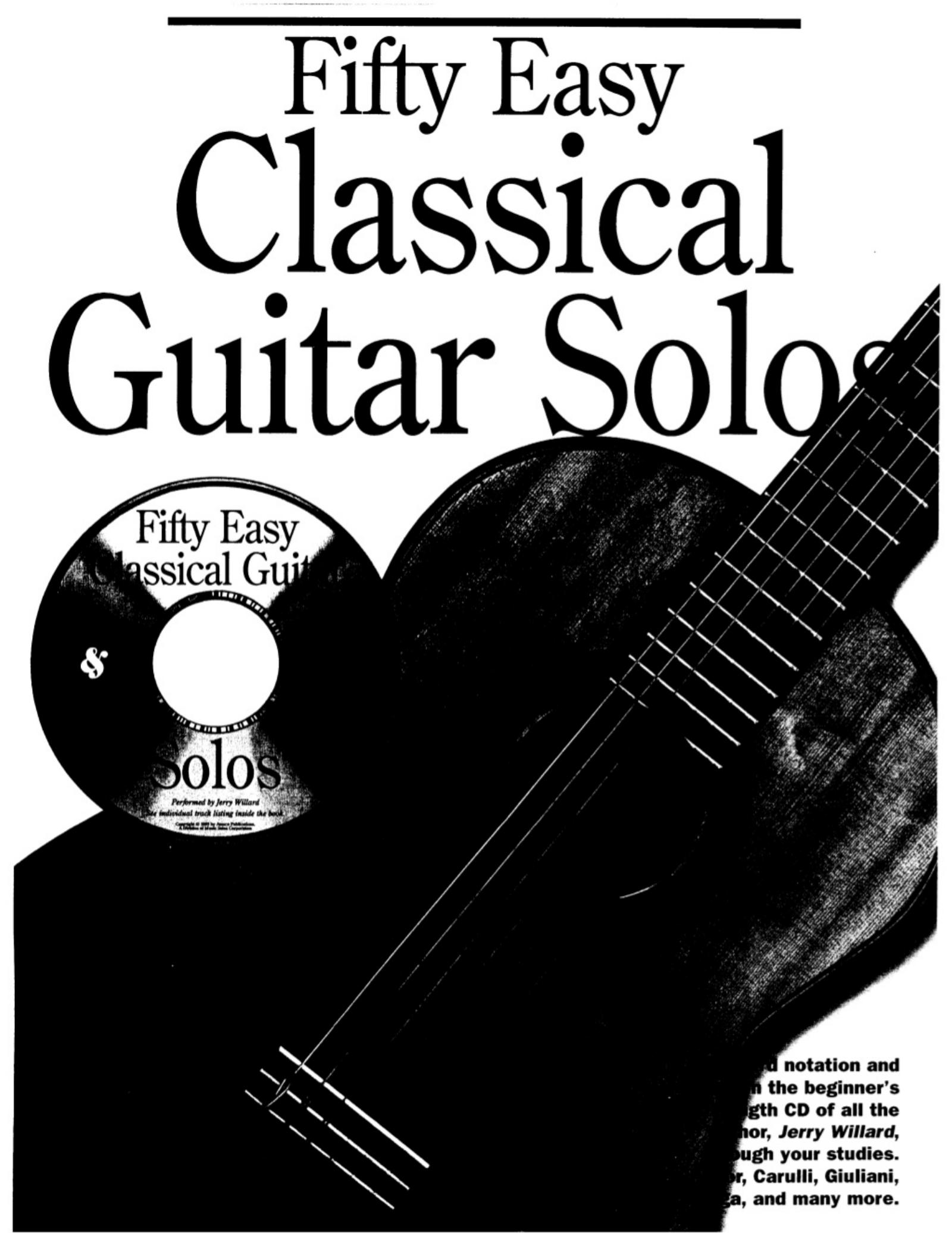 50 Easy Classical Guitar Solos by Jerry Willard