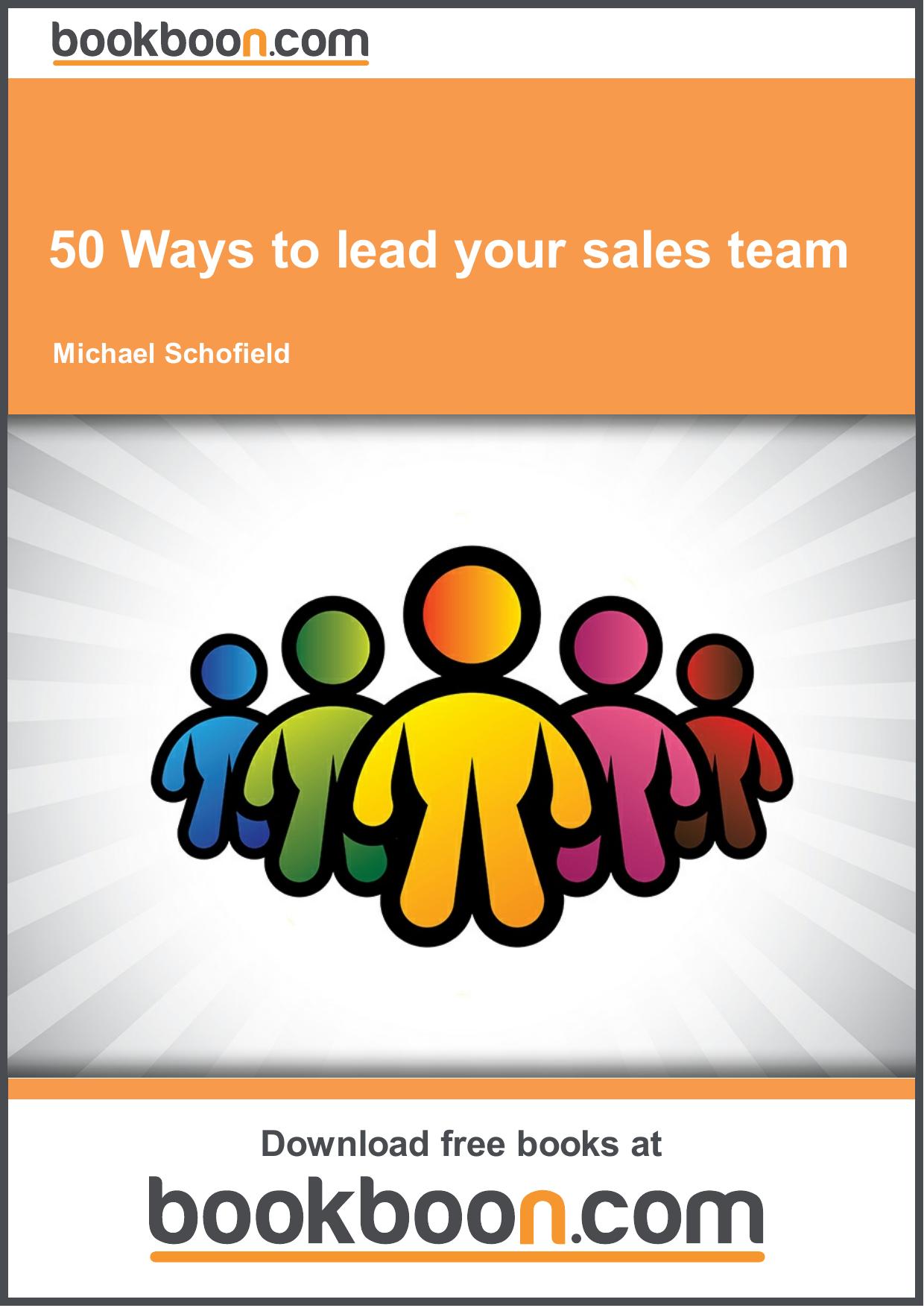 50 Ways to lead your sales team by Unknown