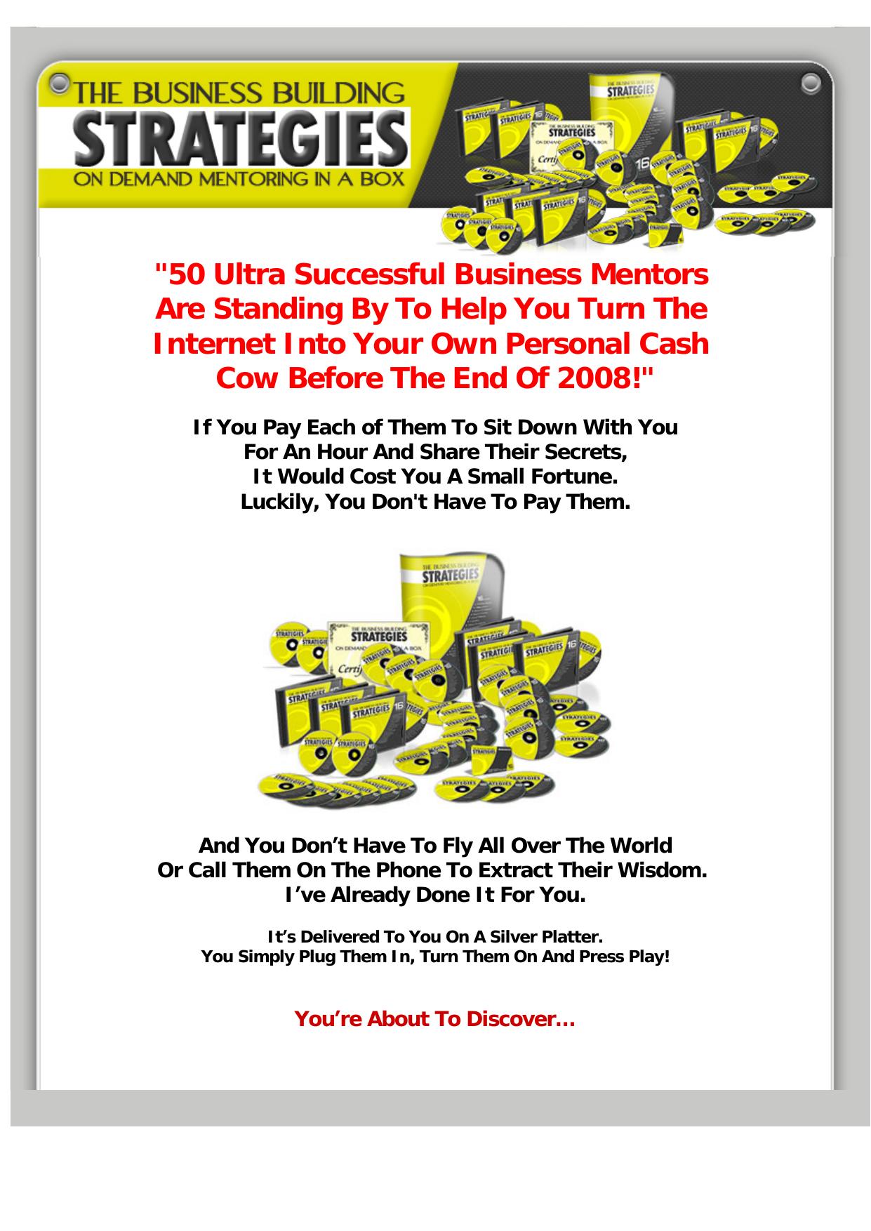 50 World Class Internet Marketers Mentor You To Success. by Best of Kuszter's Collection
