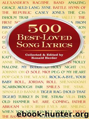 500 Best-Loved Song Lyrics by Ronald Herder